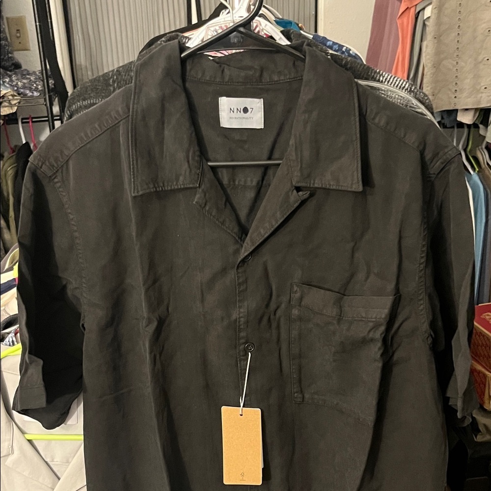 NN07 Julio Lyocel Button Down Camp Shirt - Picture 3 of 7